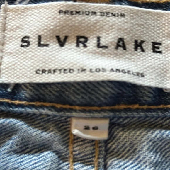 SLVRLAKE 26 denim jeans 13 1/5” waist 11” rise 29” inseam great pre owned cond - Picture 3 of 7